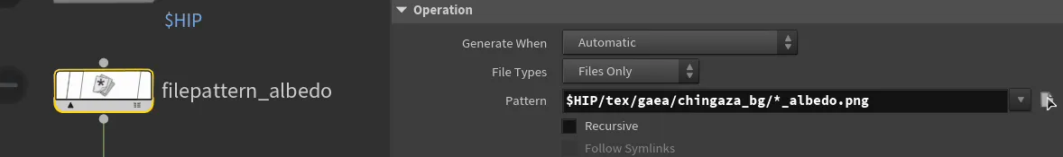 Filepattern