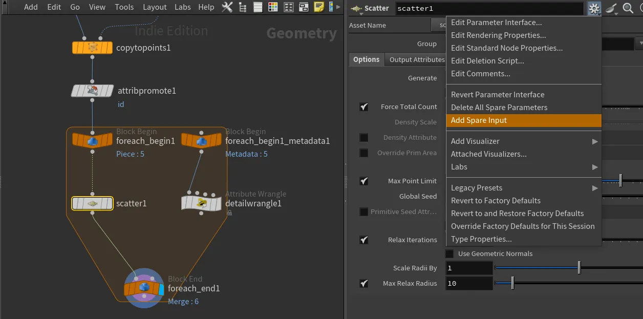 Add Spare Input